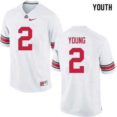 NCAA Ohio State Buckeyes Youth #2 Chase Young White Nike Football College Jersey BTG1745IC